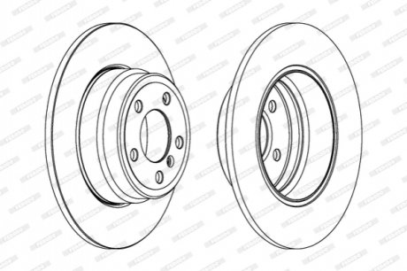 Гальмівний диск FERODO DDF1255C1