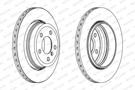 Диск гальмівний FERODO DDF1297C1