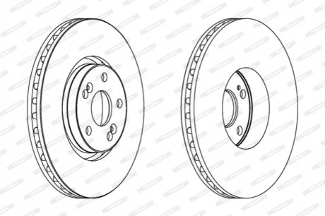 Диск гальмівний FERODO DDF1368C1