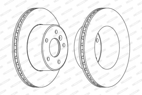 Диск гальмівний FERODO DDF1379C1