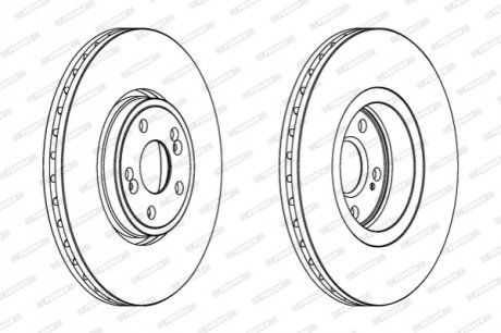 Диск гальмівний FERODO DDF1405C1