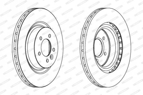 Диск гальмівний FERODO DDF1434C1