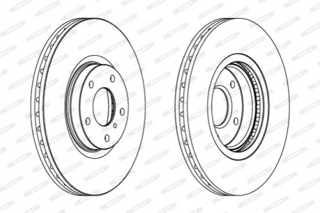 Диск гальмівний FERODO DDF1505C1