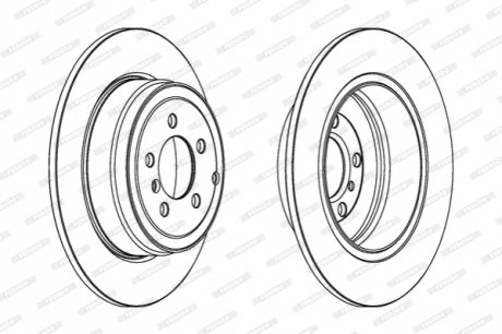 Гальмівний диск FERODO DDF1518C1