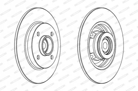 Гальмівний диск FERODO DDF15611