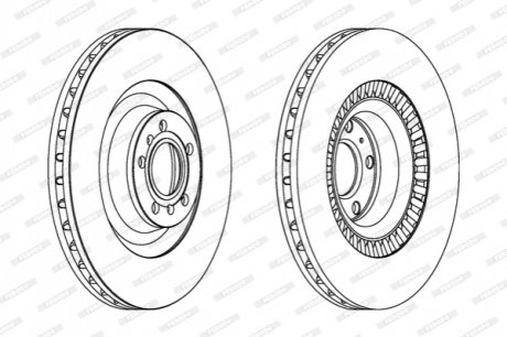 Гальмівний диск FERODO DDF1572C1