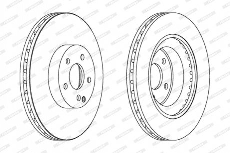 Диск гальмівний FERODO DDF1595C1