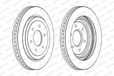 Диск гальмівний FERODO DDF1611C1