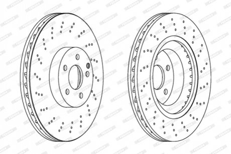 Диск гальмівний FERODO DDF1639C1
