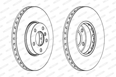 Диск гальмівний FERODO DDF1714C1