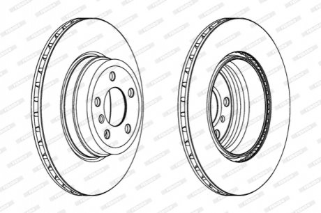 Диск гальмівний FERODO DDF1716C1