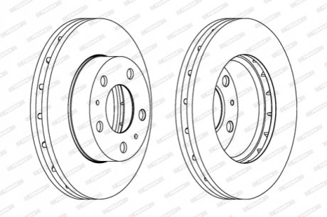 Диск гальмівний FERODO DDF17181