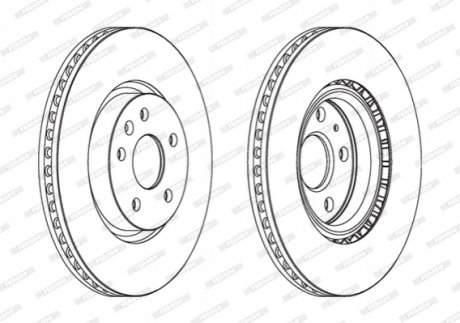 Диск гальмівний FERODO DDF1723C1