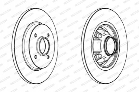 Диск гальмівний FERODO DDF17351