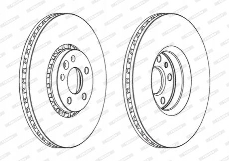 Диск гальмівний FERODO DDF1801C1