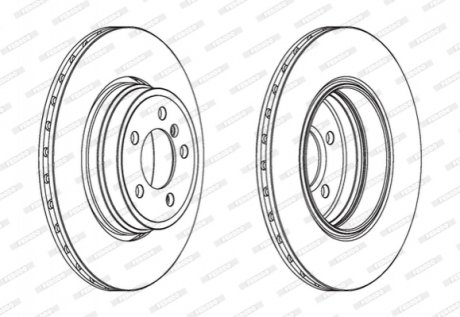 Диск гальмівний FERODO DDF1936C1