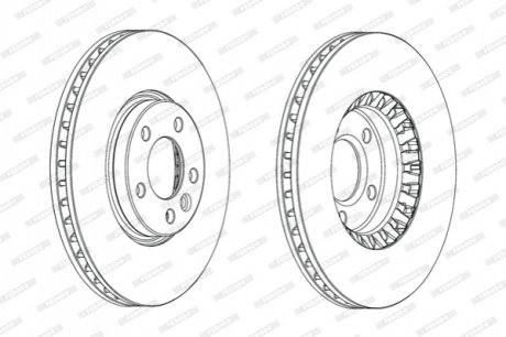 Диск гальмівний FERODO DDF2182C1