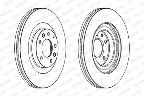 Диск гальмівний FERODO DDF1767C1