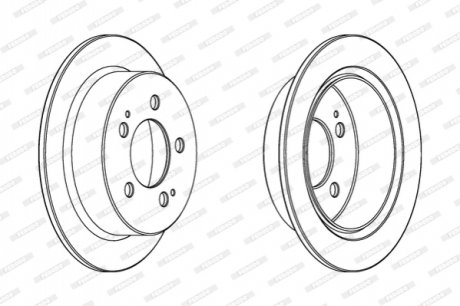 Диск гальмівний FERODO DDF1753C