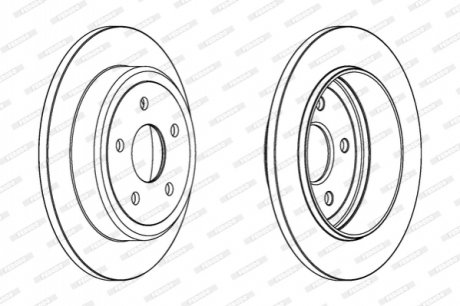 Гальмівний диск FERODO DDF1813C