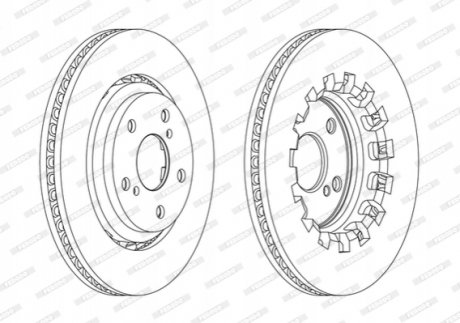 Диск гальмівний FERODO DDF2268C