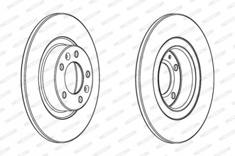 Диск гальмівний FERODO DDF2297C