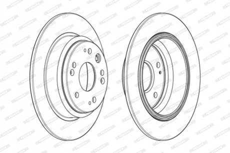 Диск гальмівний FERODO DDF1894C