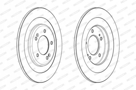 Гальмівний диск FERODO DDF2201C