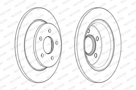 Гальмівний диск FERODO DDF2058C