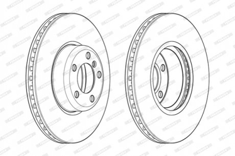 Диск гальмівний FERODO DDF2403C1