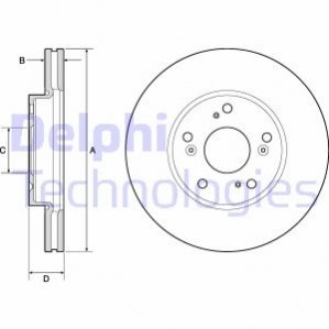 Диск гальмівний DELPHI BG4741C