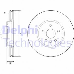 Диск гальмівний DELPHI BG4783C