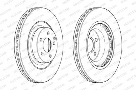 Диск гальмівний FERODO DDF1905C1