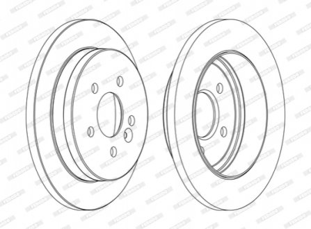 Диск гальмівний FERODO DDF1037C