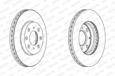 Диск гальмівний FERODO DDF1231C