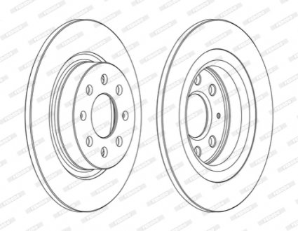 Диск гальмівний FERODO DDF1299C