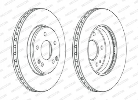 Диск гальмівний FERODO DDF1134C