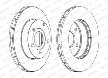 Диск гальмівний FERODO DDF1169C
