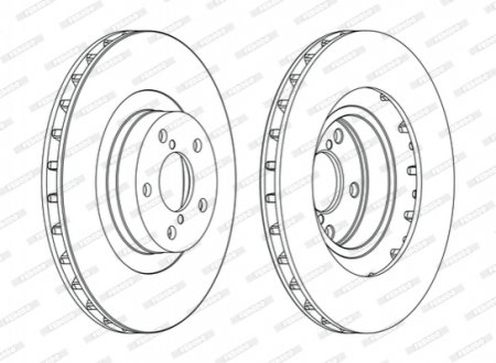 Диск гальмівний FERODO DDF1175C