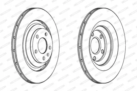 Диск гальмівний FERODO DDF1240C