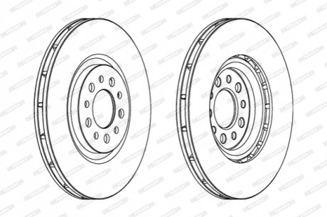 Диск гальмівний FERODO DDF1453C