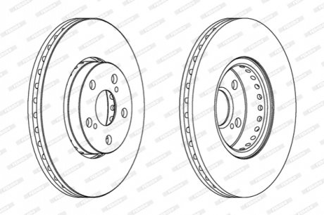 Диск гальмівний FERODO DDF1575C