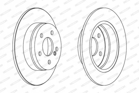 Диск гальмівний FERODO DDF1689C