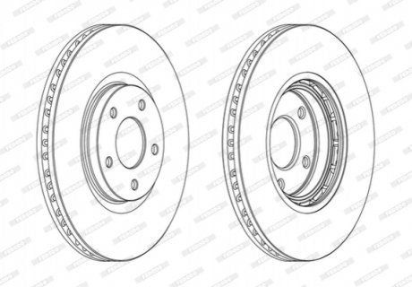 Диск гальмівний FERODO DDF1724C