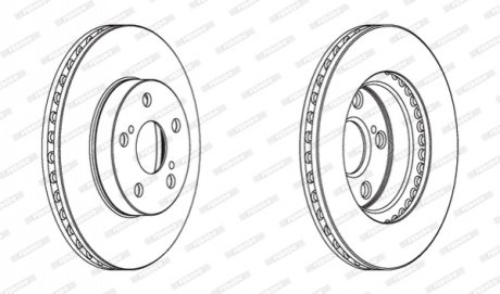 Диск гальмівний FERODO DDF1886C