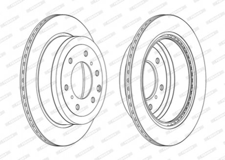 Гальмівний диск FERODO DDF1965C
