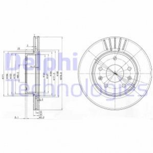 Диск гальмівний DELPHI BG3702C