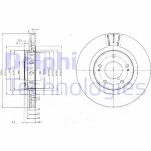 Диск гальмівний DELPHI BG4038C