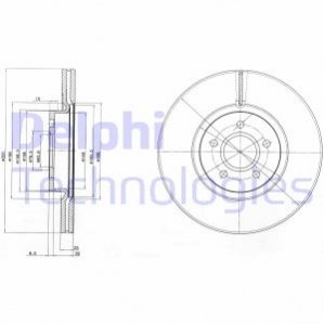 Диск гальмівний DELPHI BG4056C