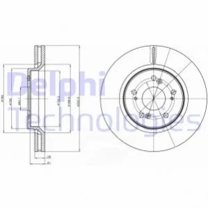 Диск гальмівний DELPHI BG4250C